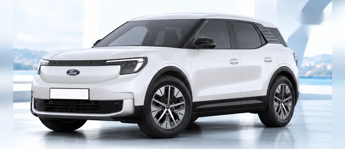 Ford Explorer, front three-quarter view. Image for illustration; specification and colour may differ.
